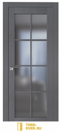 Дверь 101XN грувд серый, 36*600*2000, Графит