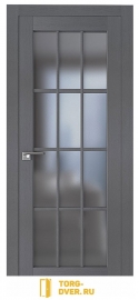 Дверь 102XN грувд серый, 36*600*2000, Графит